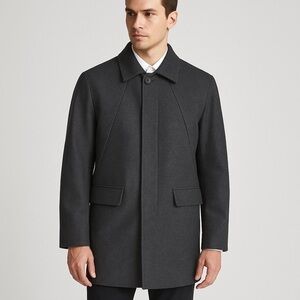 Outerknown the crossing wool coat grey